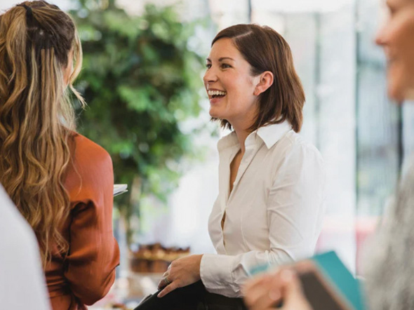 Bedrijfsimago blije collega's