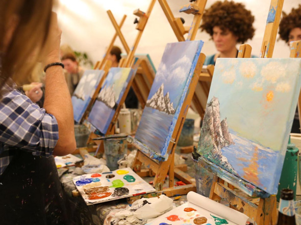 Persoonlijk cadeau promotie workshop schilderen